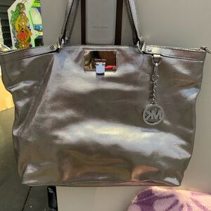 Michael Kors Shimmering Silver Tote